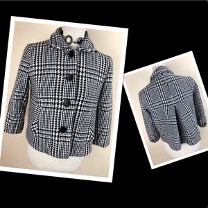 Ralph Lauren Houndstooth waist jacket blazer 8 pet